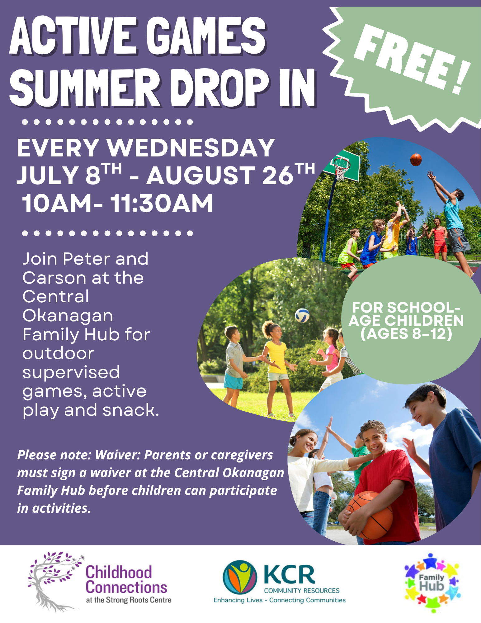 Active Games Summer Drop In 2026